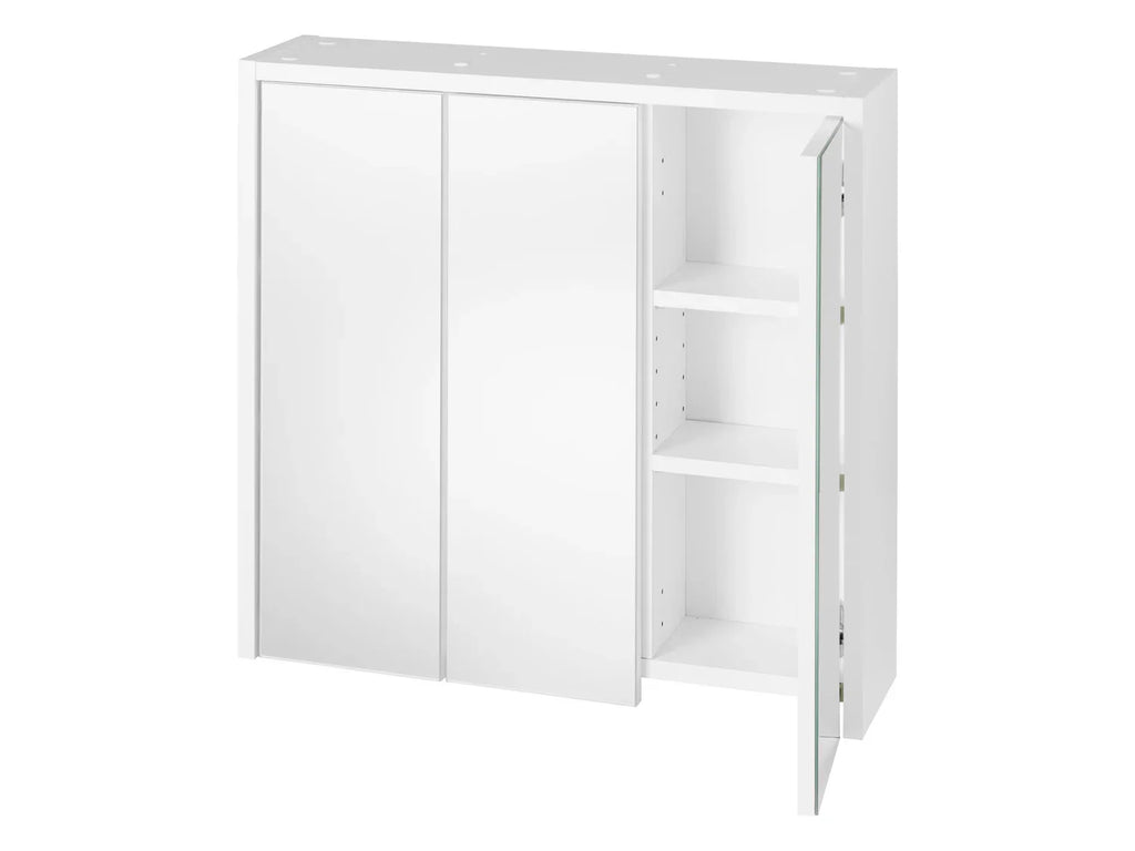 LIVARNO home Armoire de toilette miroir, 64,3 x 60,7 x 16,2 cm, blanche