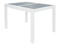 LIVARNO home Table de jardin extensible en aluminium Houston, blanc/gris clair
