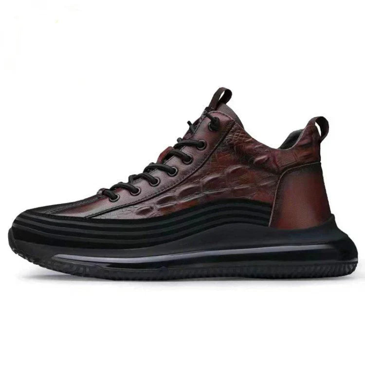 Chaussures Décontractées Homme en Cuir de Vachette avec Coussin d’Air