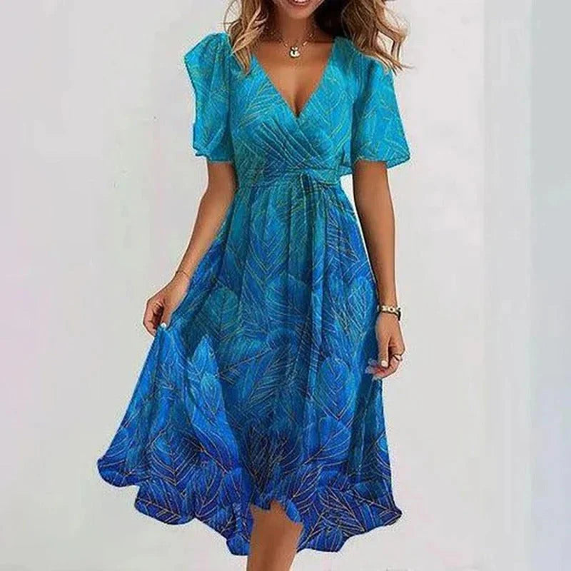 Robe féminine élégante et éclatante
