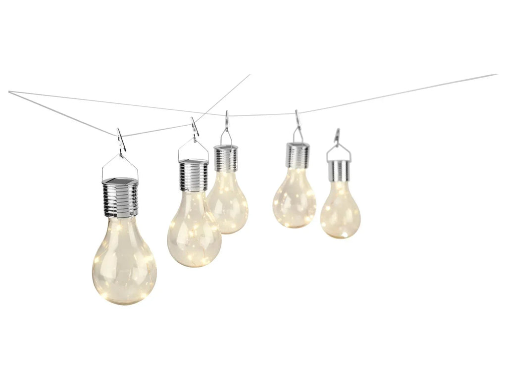 LIVARNO Lot de 5 Ampoules solaires LED