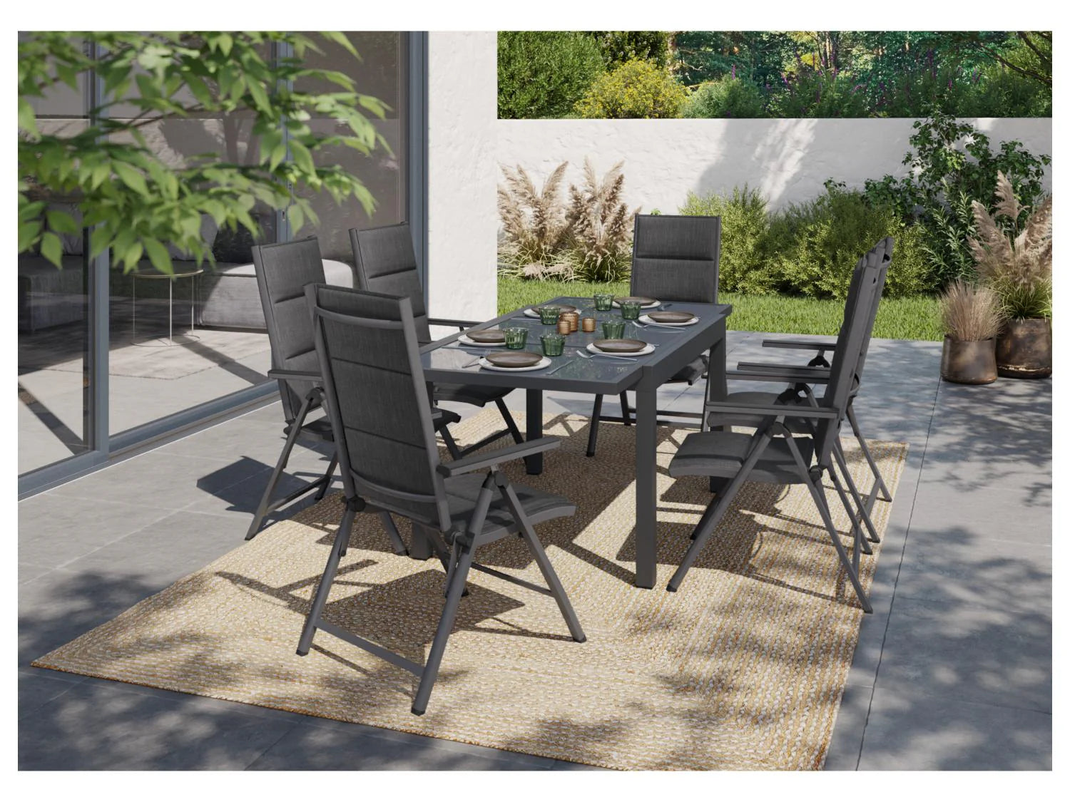 LIVARNO Table de jardin + Lot de 6 fauteuils Toronto