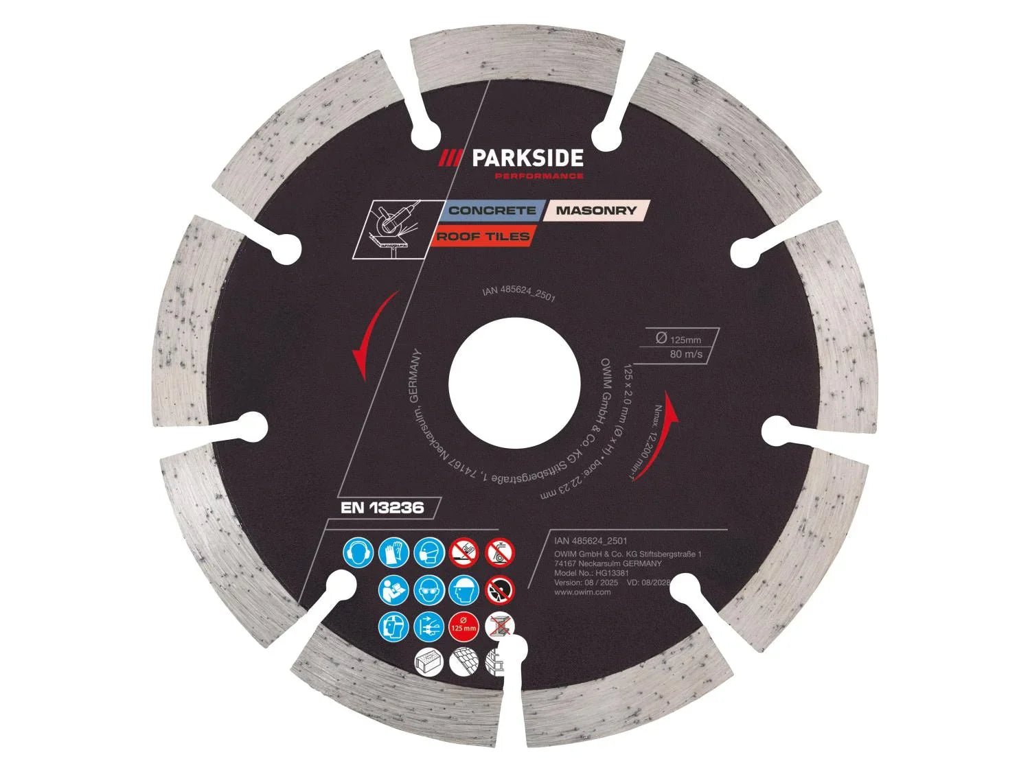 PARKSIDE PERFORMANCE Disque(s)  meuler ou trononner