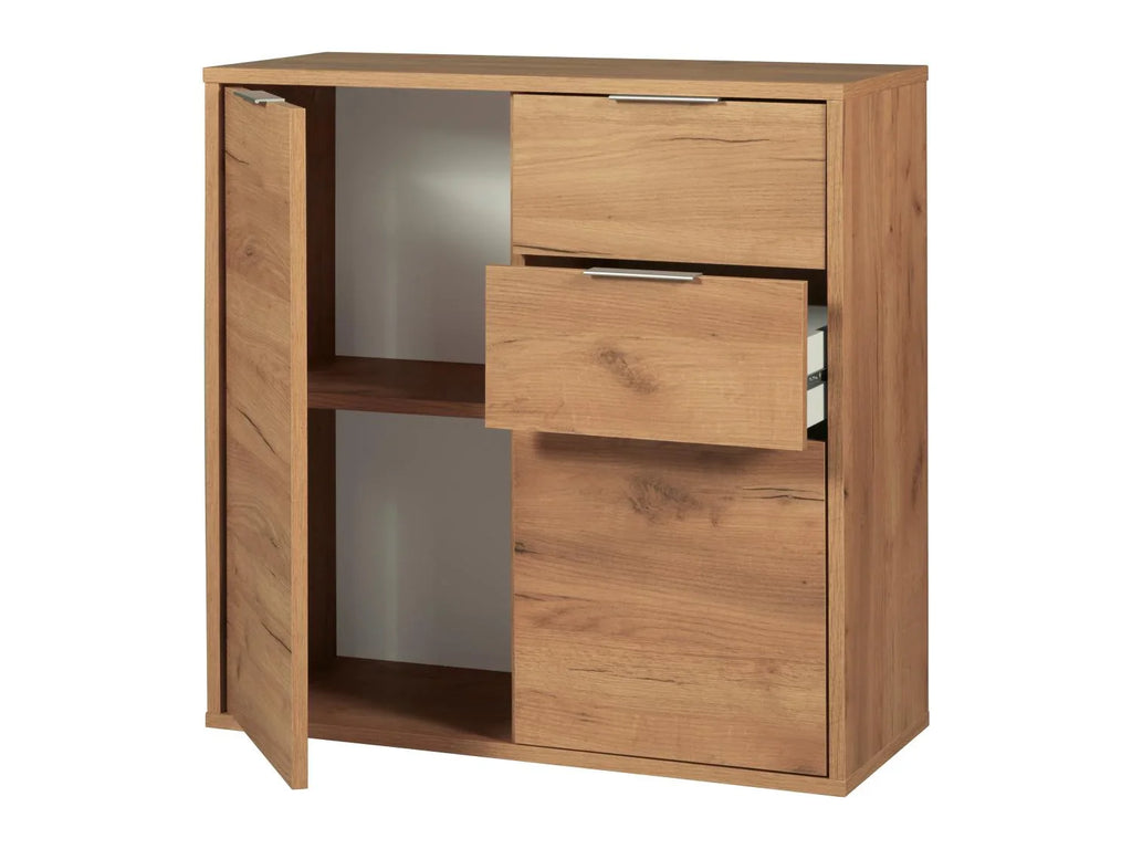 LIVARNO home Commode Verona, 80 x 80 x 35 cm, Imitation chne