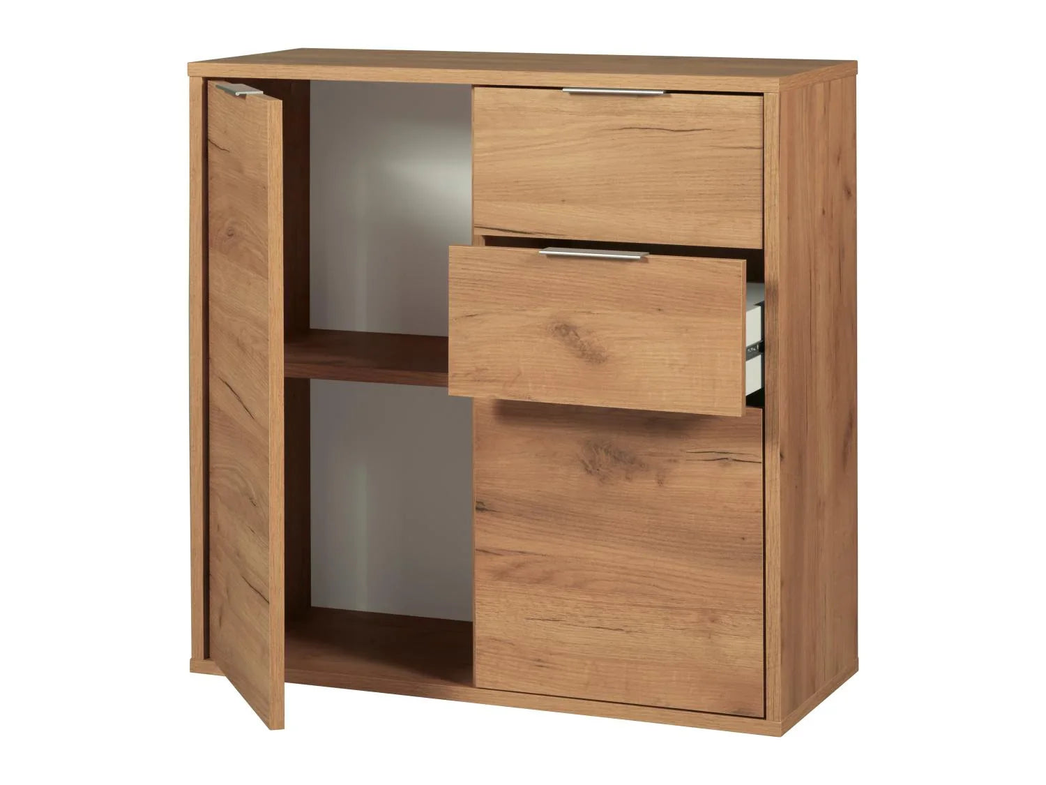 LIVARNO home Commode Verona, 80 x 80 x 35 cm, Imitation chne