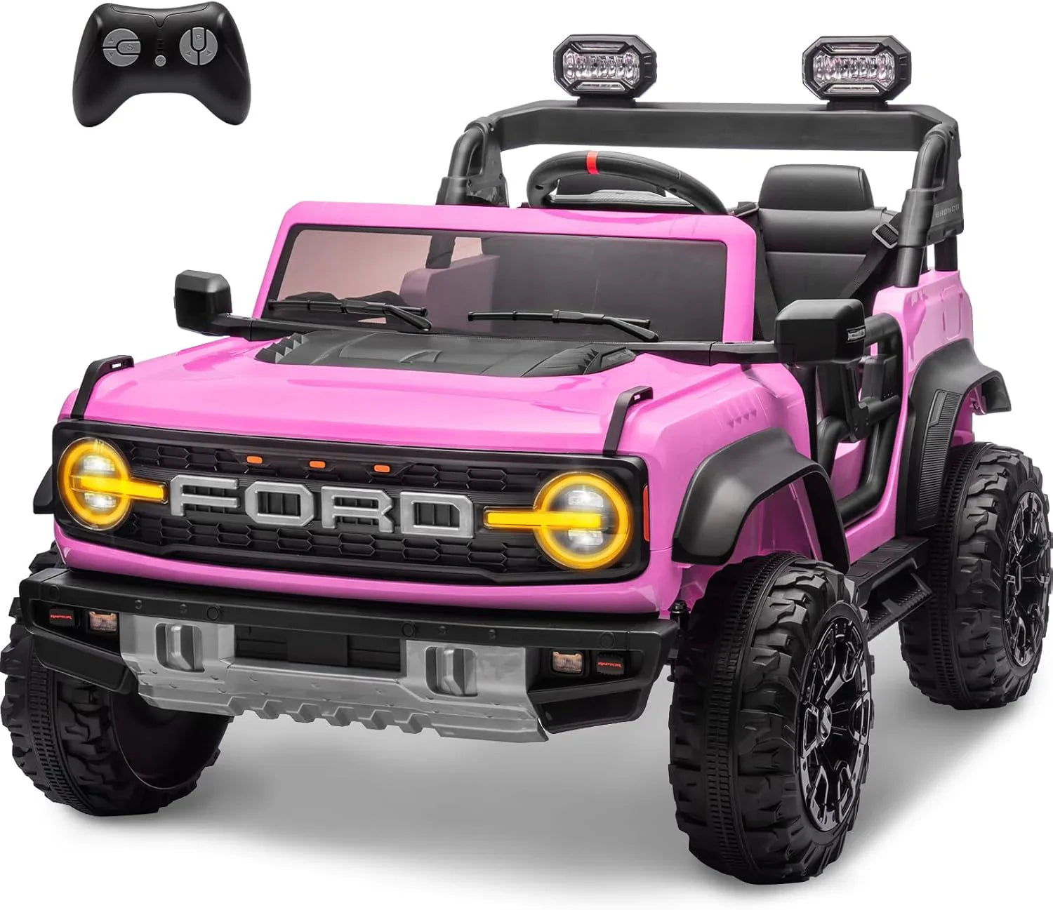 Bronco Raptor Two-Seater Ride-On Car Truck Toy Blue