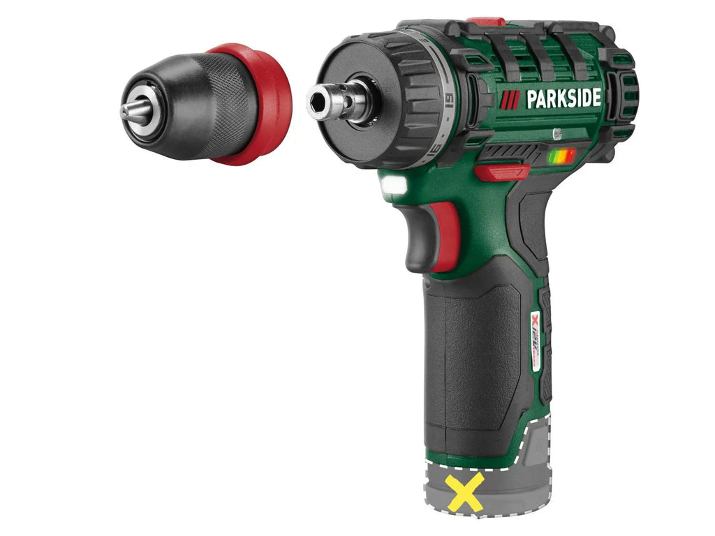 PARKSIDE Perceuse-visseuse sans fil PBSA 12 F5, 12 V