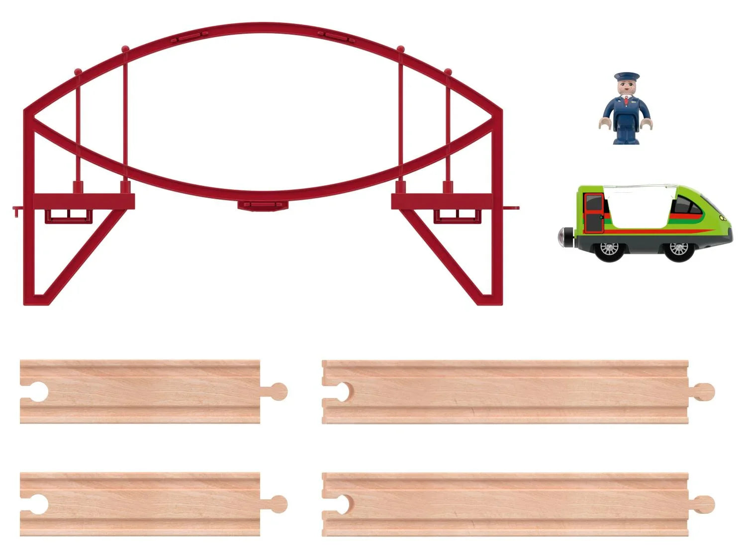 lupilu Accessoires pour circuits de train en bois