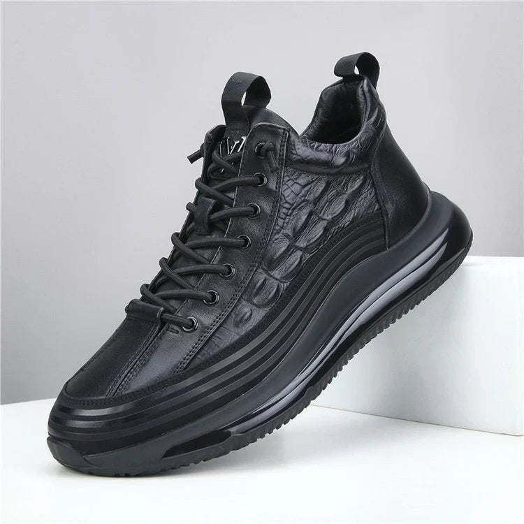 Chaussures Décontractées Homme en Cuir de Vachette avec Coussin d’Air