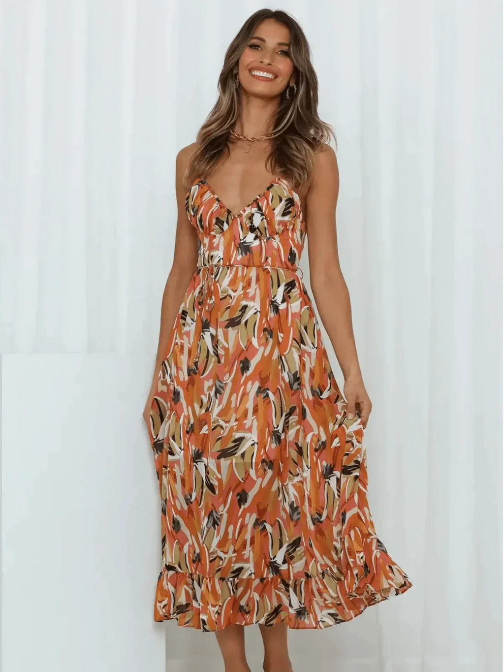 Chiara™ | Colorful Midi Dress