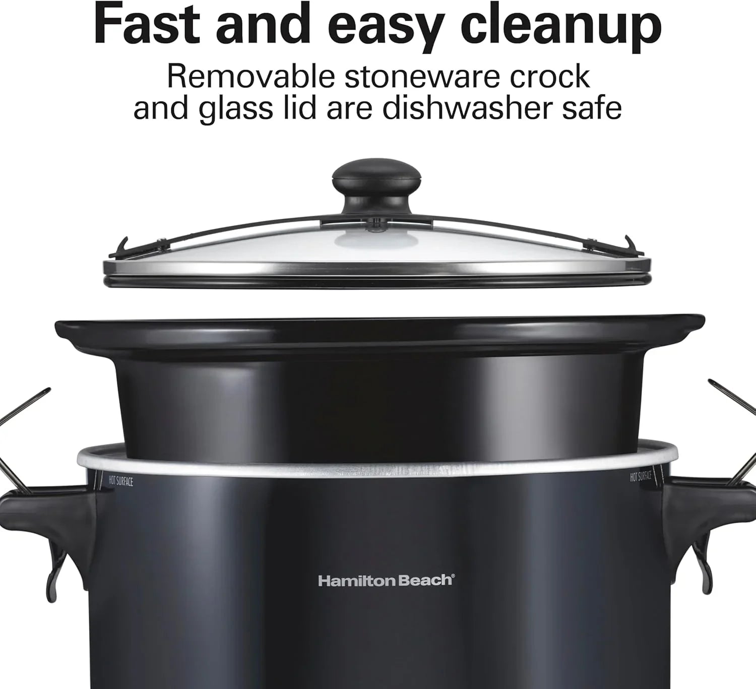 Slow Cooker Extra Large 10 Quart Stay or Go Portable With Lid Lock