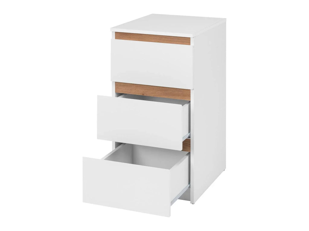 LIVARNO home Commode Genve, 40 x 78 x 48 cm, blanc/imitation chne