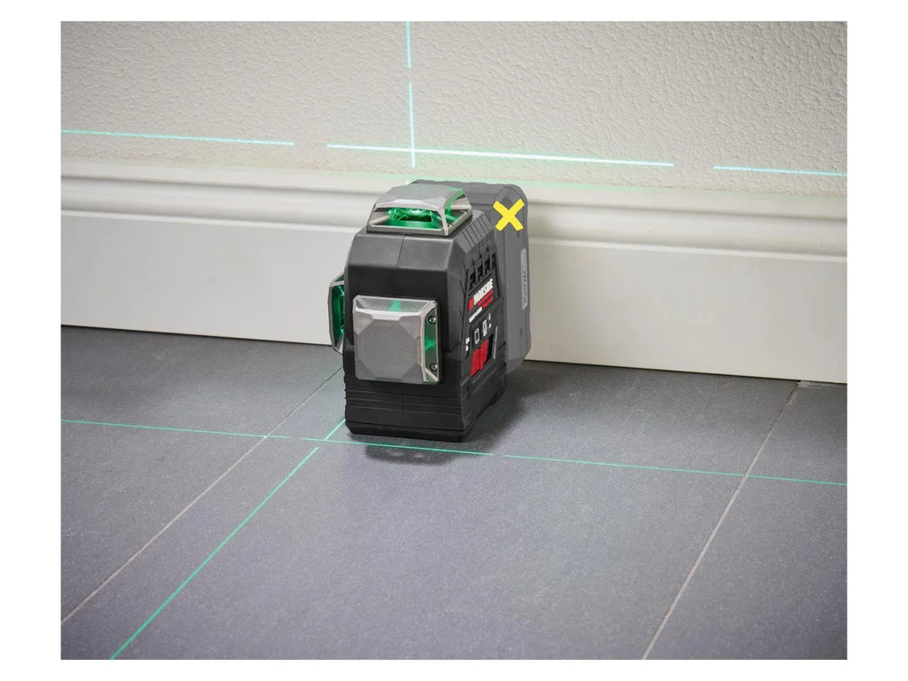 PARKSIDE PERFORMANCE Niveau laser en croix sans fil PKLLP 3360 A1, vert, 30 m 20 V