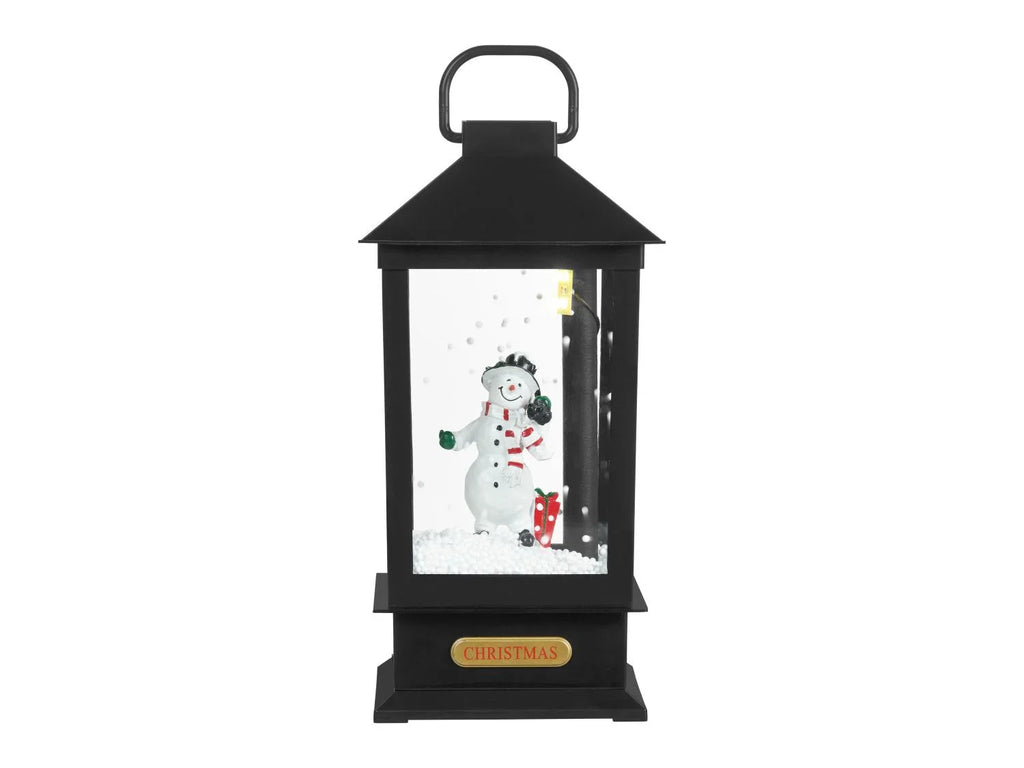 LIVARNO home Lanterne LED avec effet tempte de neige et musique