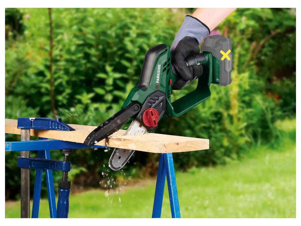 PARKSIDE Mini-trononneuse  bois sans fil PAGHS 20-Li C3, 20 V