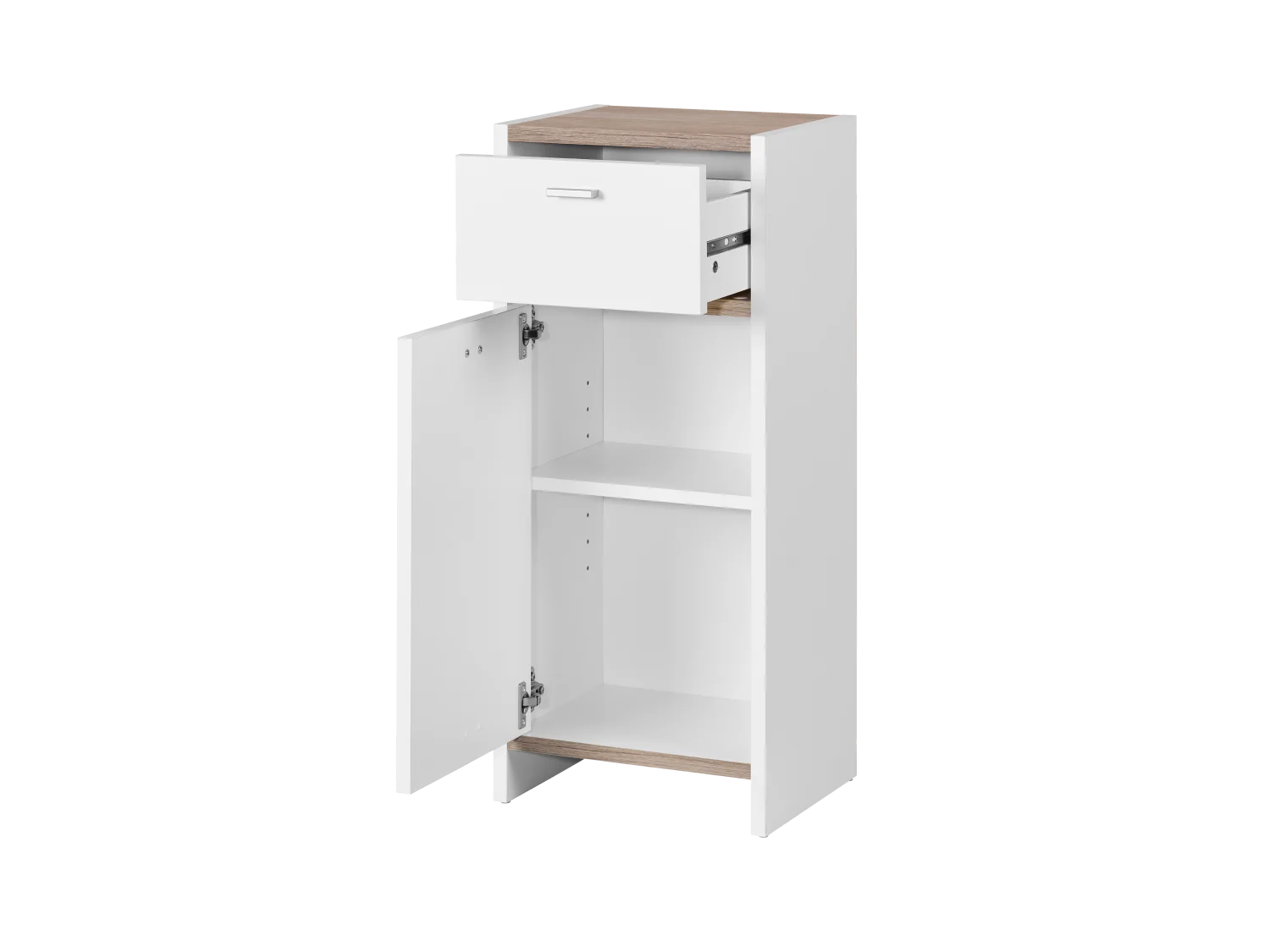 LIVARNO home Colonne de salle de bains, 34,2 x 79 x 28 cm, blanc/imitation chne
