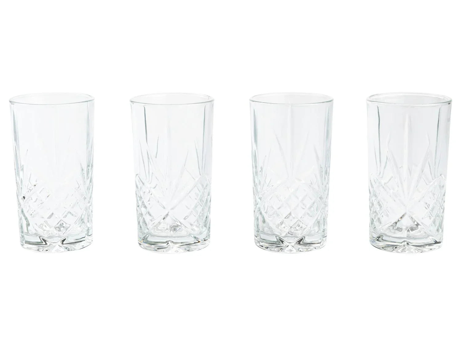 LIVARNO home Lot de 4 verres  whisky ou longdrink