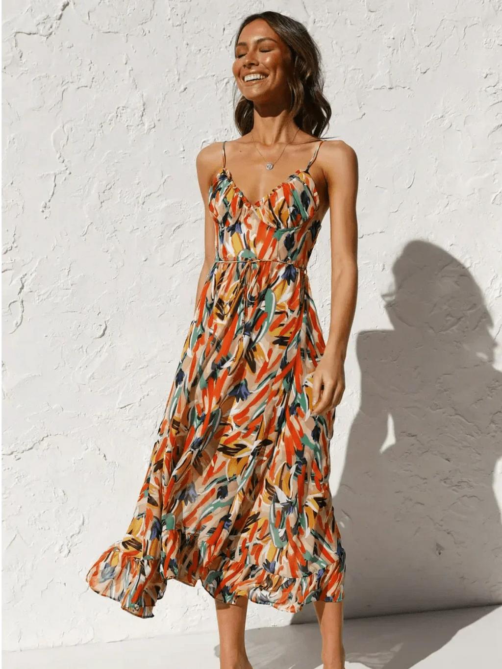 Chiara™ | Colorful Midi Dress