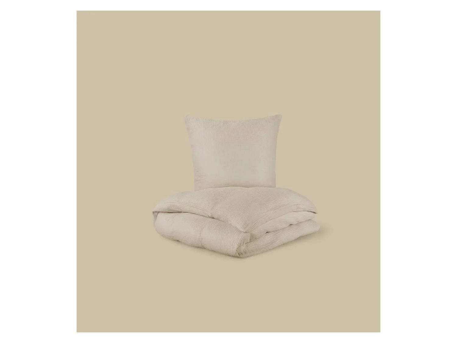 LIVARNO Parure de lit en mousseline Premium, 140 x 200 cm