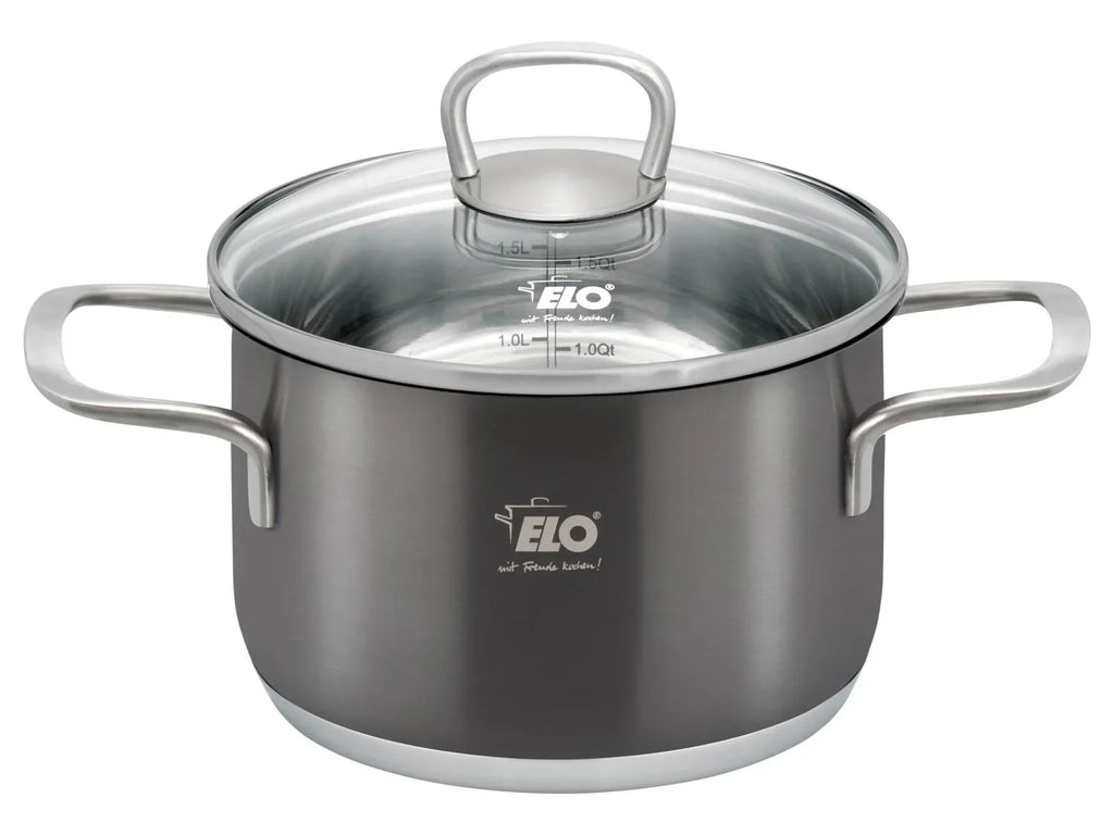 ELO Lot de 3 faitouts en acier inoxydable