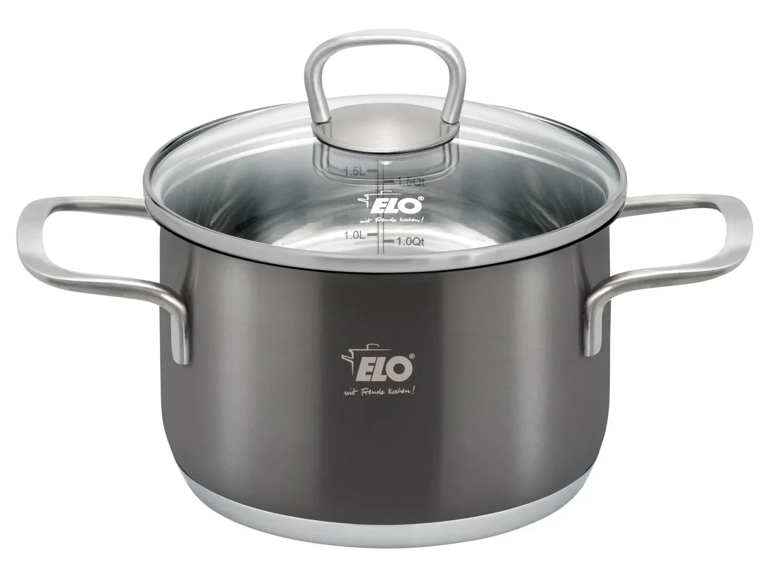ELO Lot de 3 faitouts en acier inoxydable