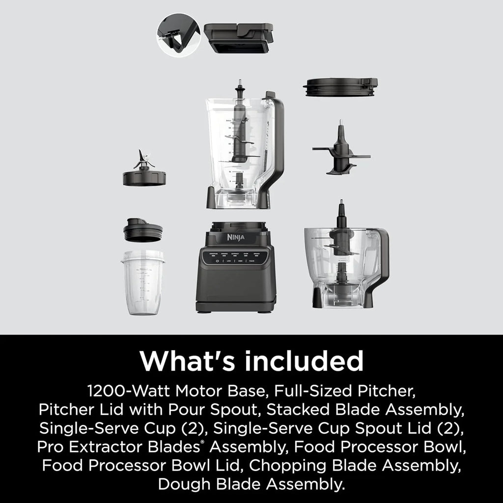 Ninja Mega Kitchen System 1500 Watt 72 Ounce Full Size Blender and 8 Cup Food Processor