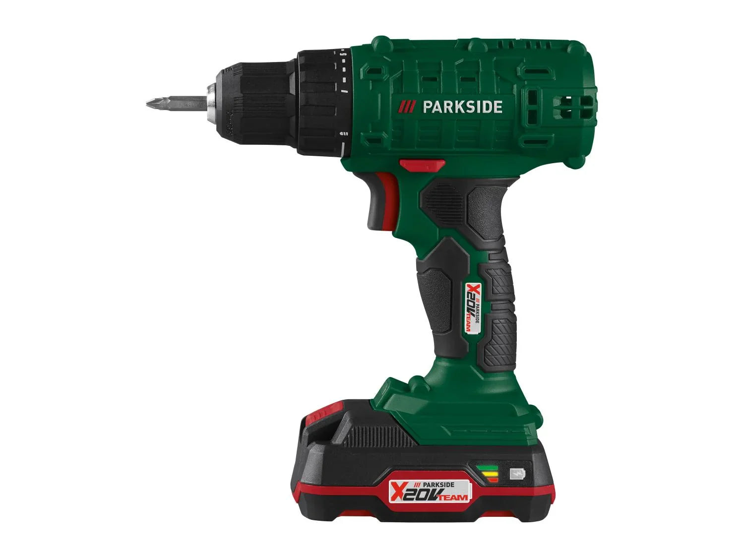 PARKSIDE Perceuse-visseuse sans fil avec batterie et chargeur PBSA 20-Li A1, 20 V