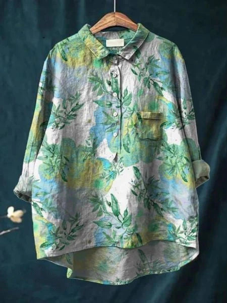 Lila - Blouse Florale Élégante