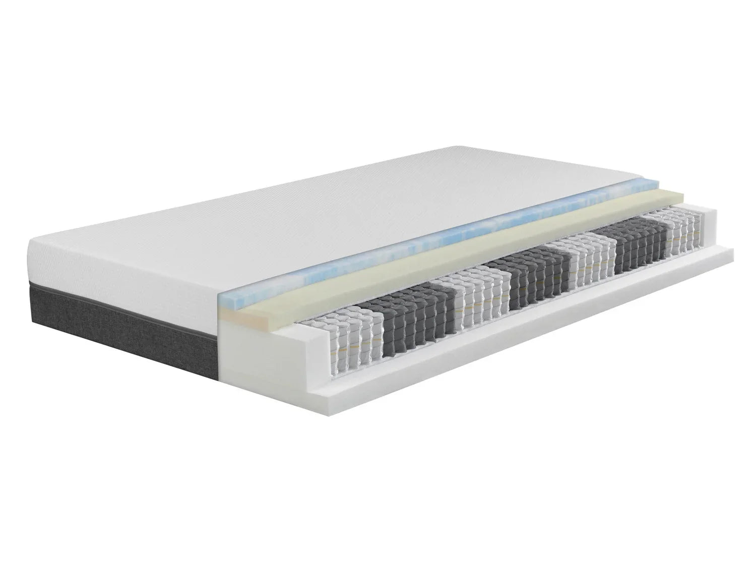LIVARNO home Matelas  1000 ressorts ensachs Visko Soft, 7 zones, H3, 140 x 190 cm