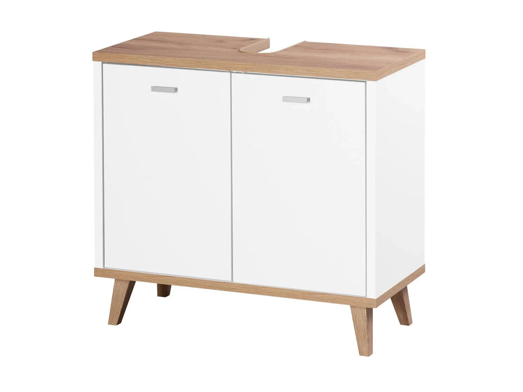 LIVARNO Meuble sous-vasque Corfu, 60 x 55 x 28 cm, blanc/imitation chne