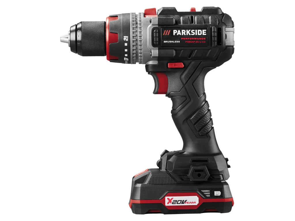 PARKSIDE PERFORMANCE Perceuse-visseuse  percussion sans fil PSBSAP 20-Li C3, 20 V