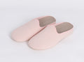 Chaussons en coton nid d'abeille rose