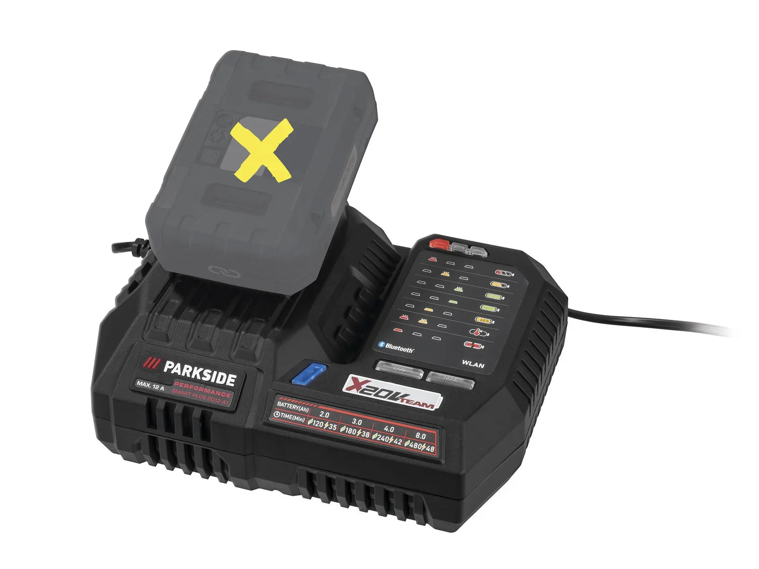 PARKSIDE PERFORMANCE Chargeur de batterie Smart PLGS 2012 A1, 12 A, 20 V