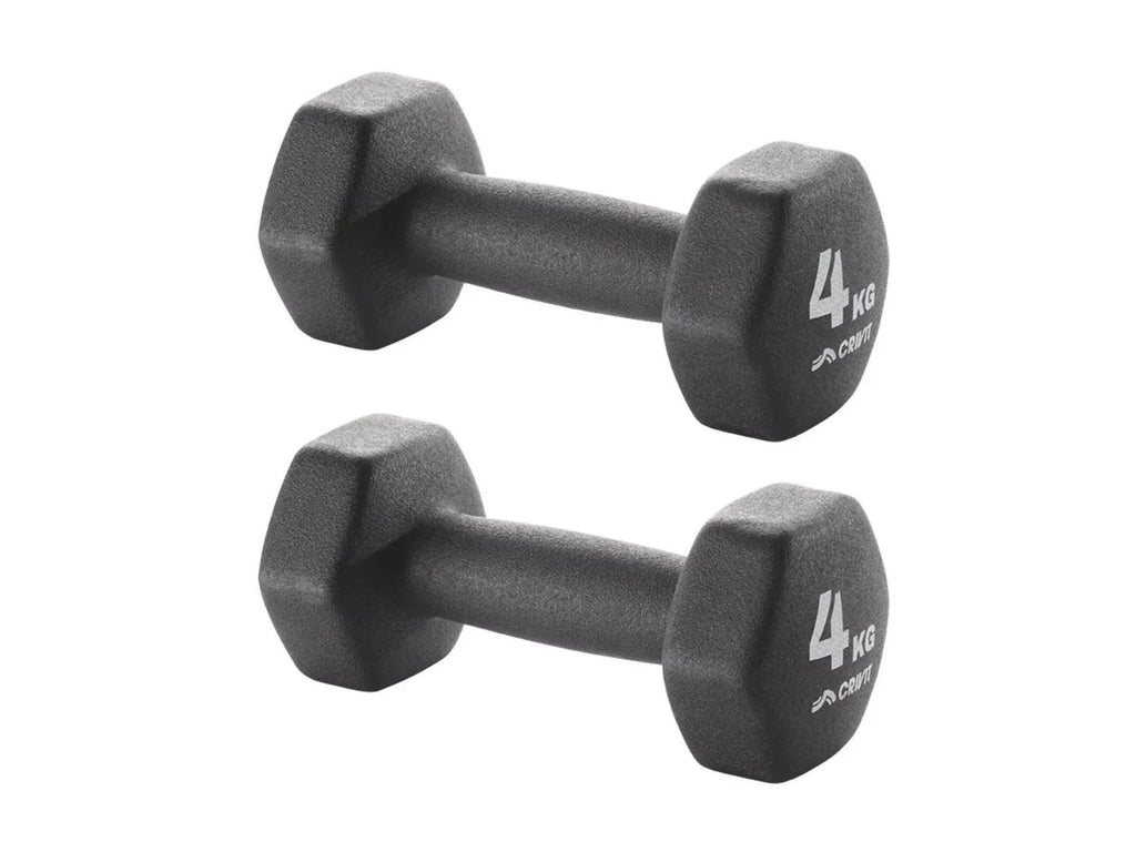 CRIVIT Lot d'haltres, 2x 3 kg ou 2x 4 kg
