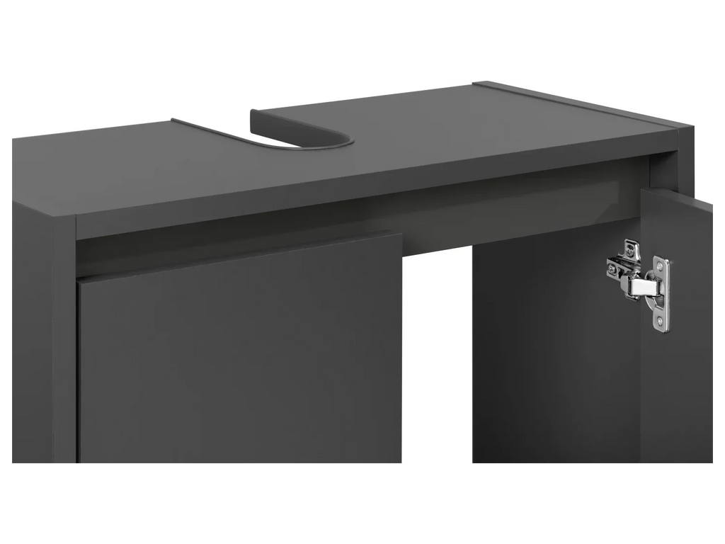 LIVARNO home Meuble sous-vasque Oslo, 60 x 55 x 28 cm, noir