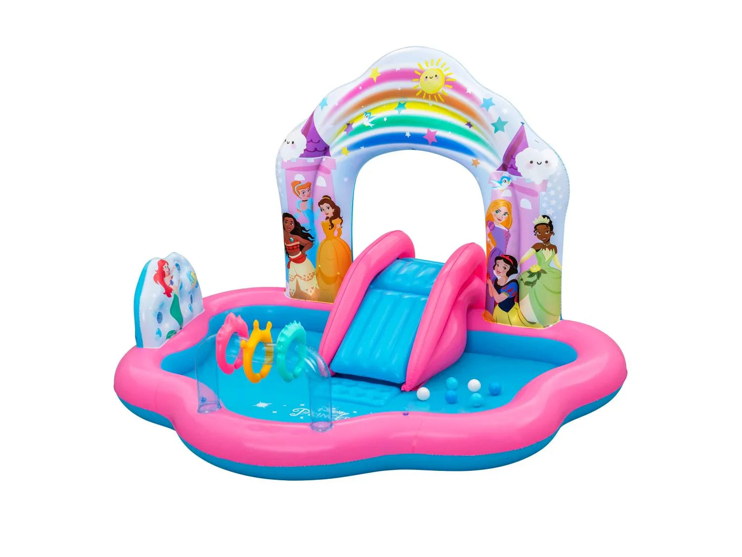 Bestway Aire de jeux gonflable Spider-Man ou Princesses Disney