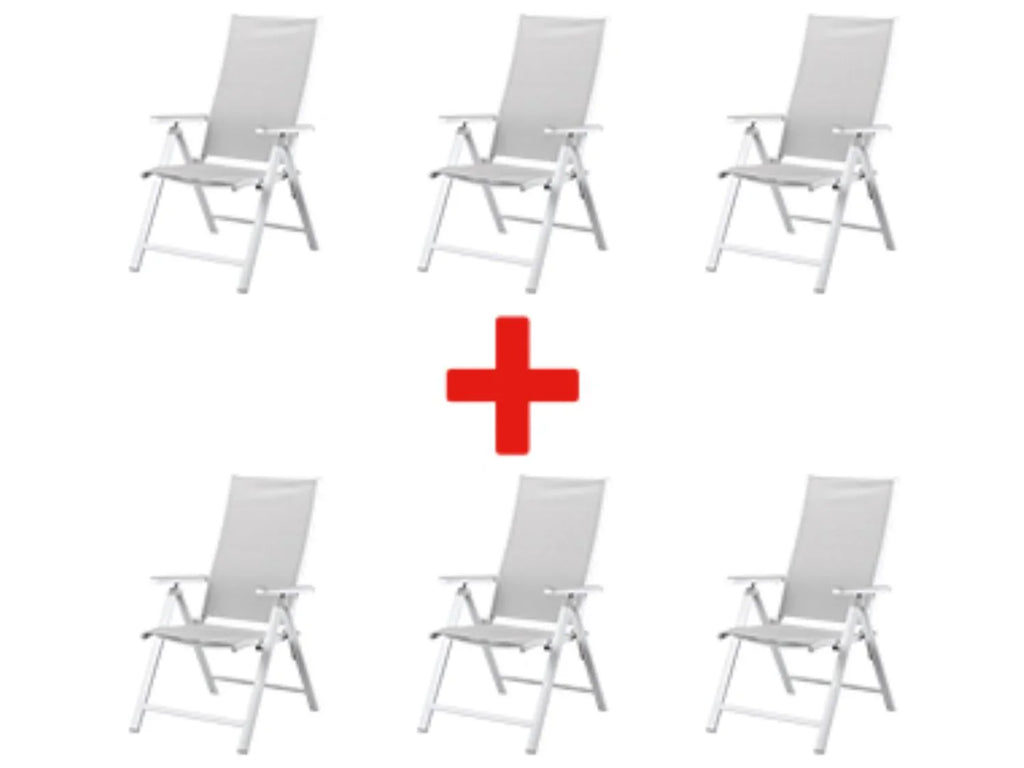 LIVARNO home Lot de 6 fauteuils HOUSTON