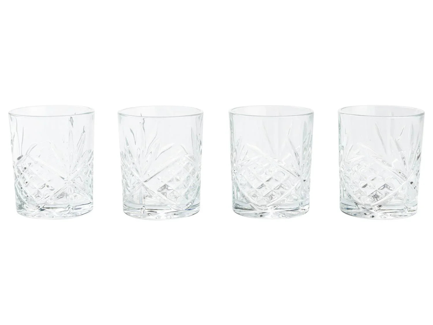 LIVARNO home Lot de 4 verres  whisky ou longdrink