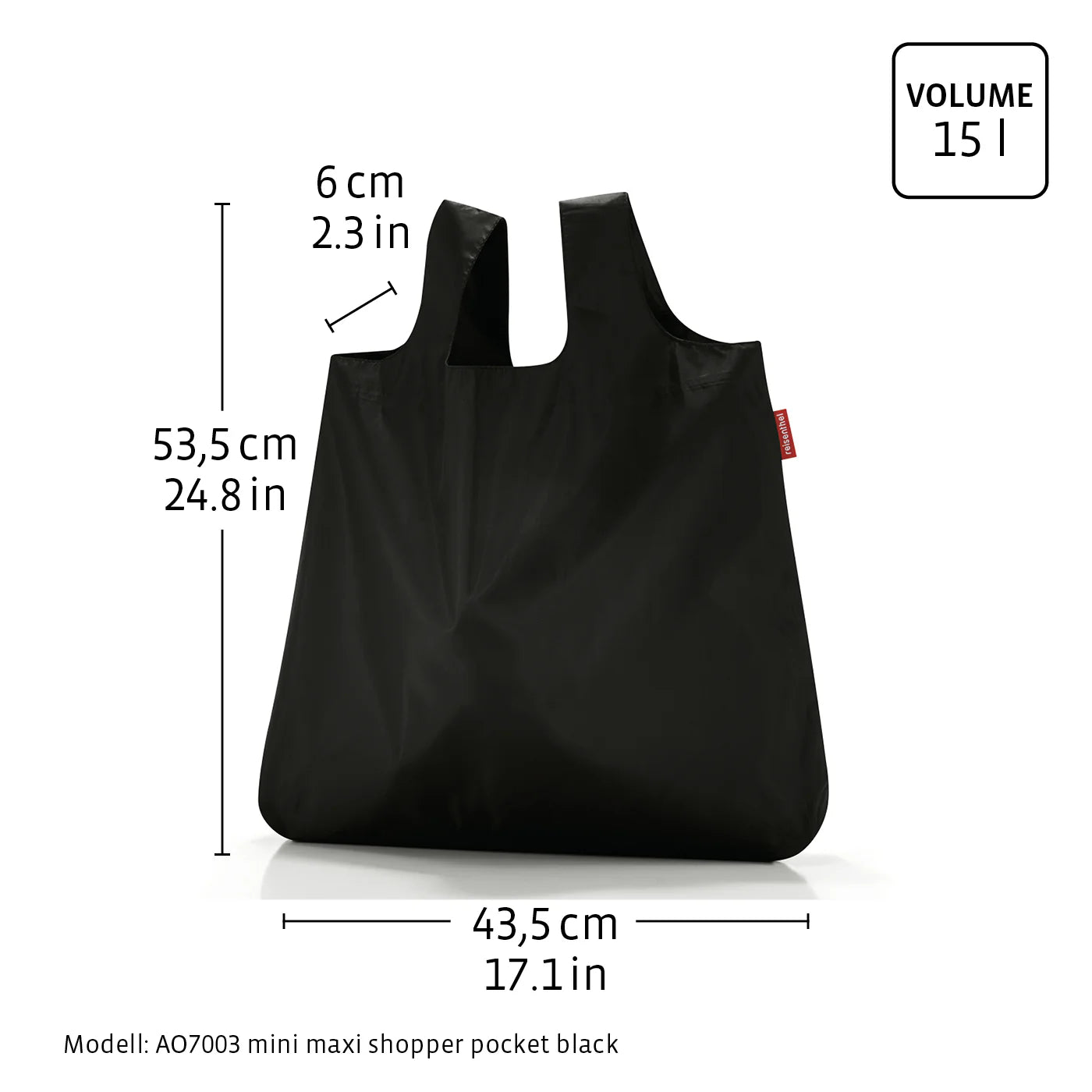 Mini Maxi Shopper Pocket Basalt