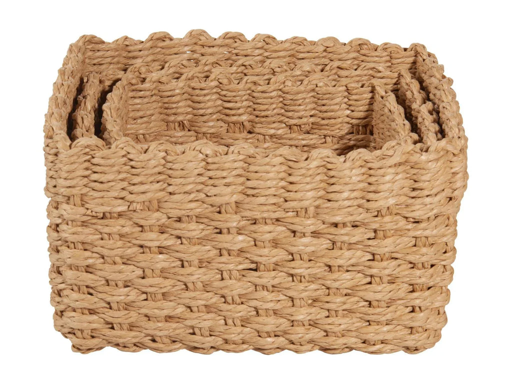 W5 Lot de 3 paniers de rangement