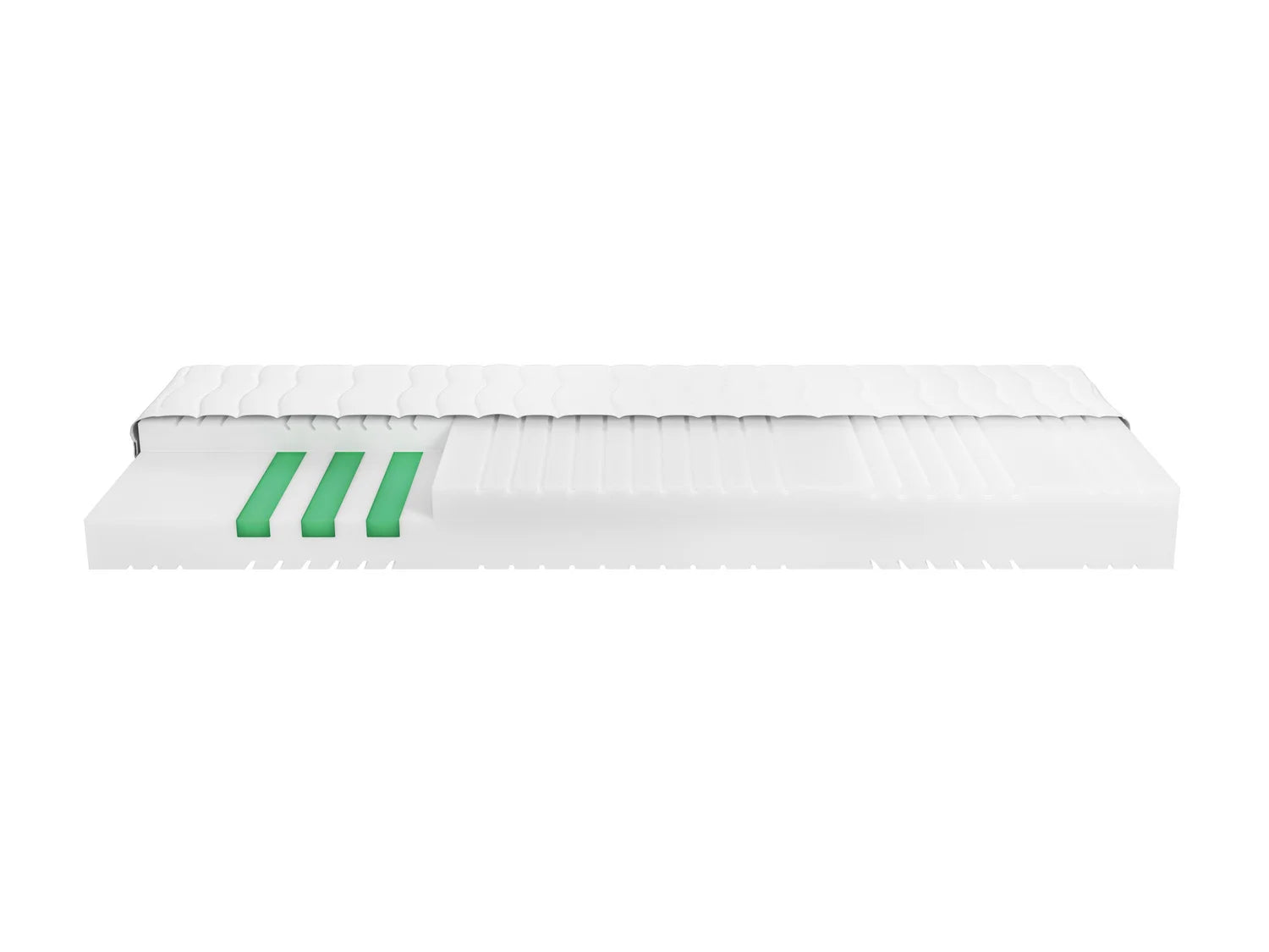 LIVARNO home Matelas en mousse froide 7 zones, H3, 90 x 190 cm