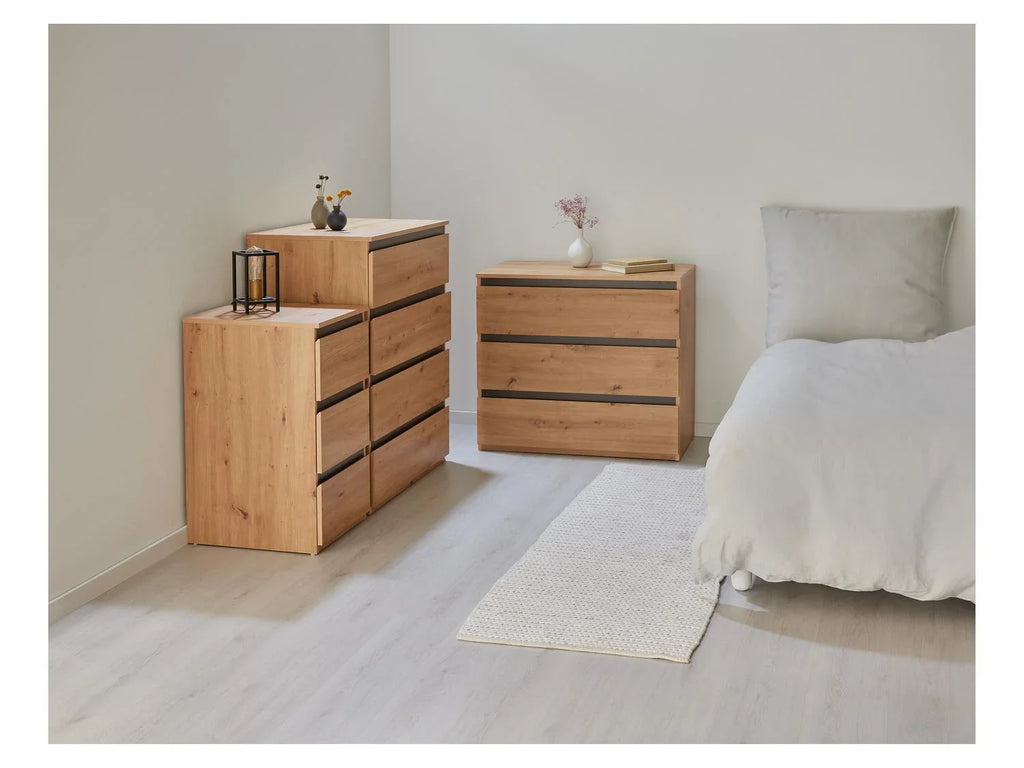 LIVARNO home Commode Genve, 80 x 78 x 48 cm, imitation chne