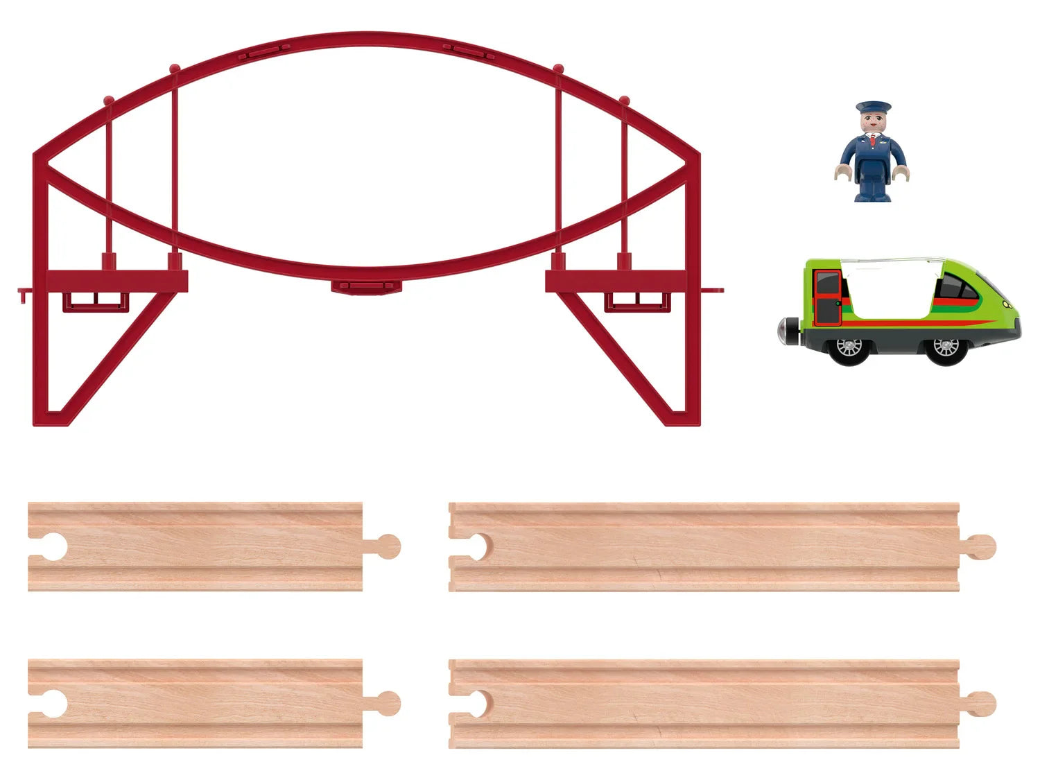 Playtive Extension de chemin de fer en bois