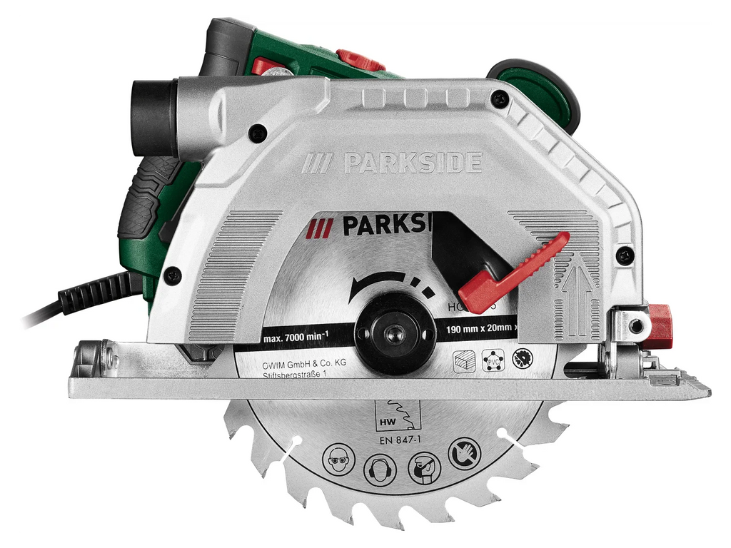 PARKSIDE Scie circulaire PHKS 1350 E4, 190 mm, 1350 W