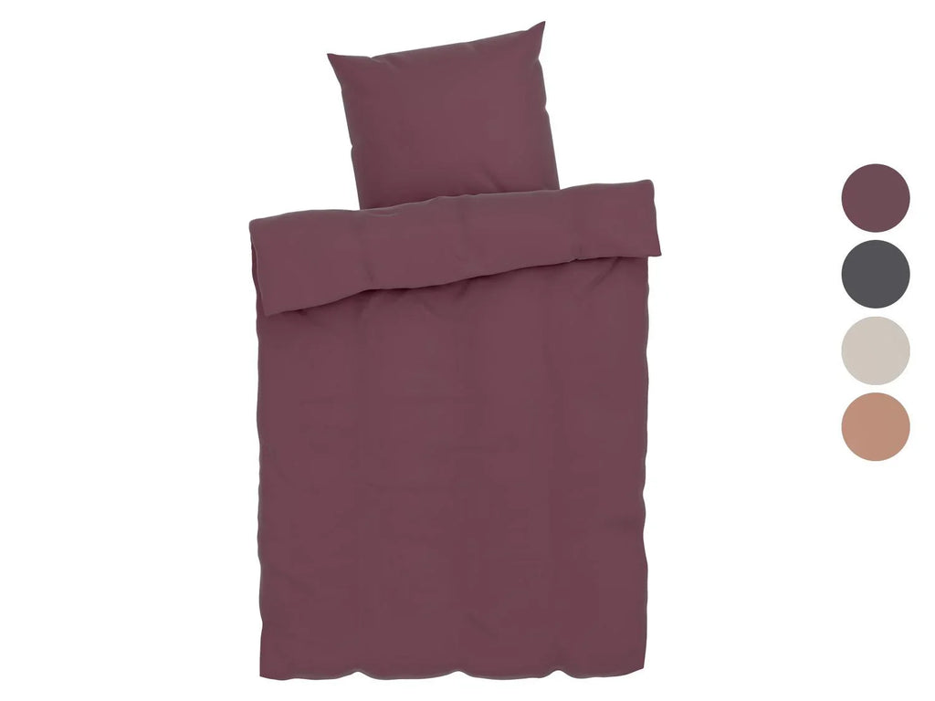 LIVARNO home Parure de lit en satin, 140 x 200 cm