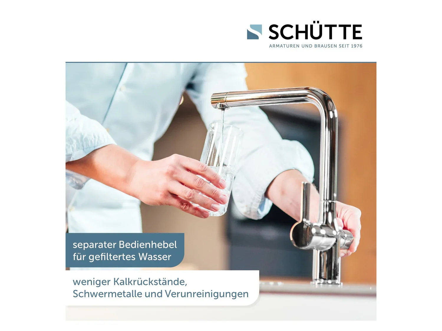 Schtte Robinet d'eau potable AQUASTAR PRO avec systme de filtration anti-calcaire