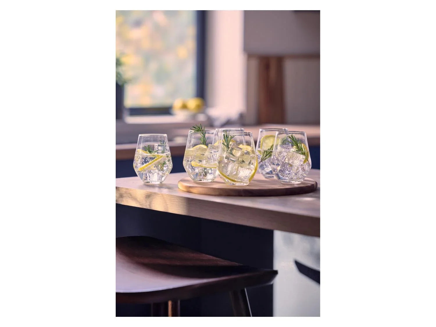 SILVERCREST Lot de 6 verres en cristal