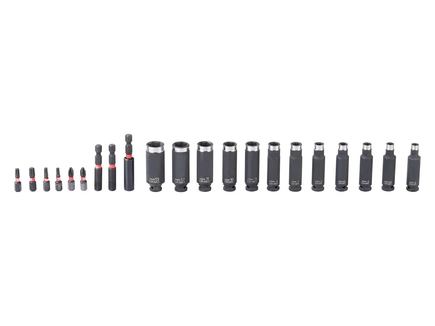 PARKSIDE PERFORMANCE Douilles et embouts pour cl  choc, 21 pices