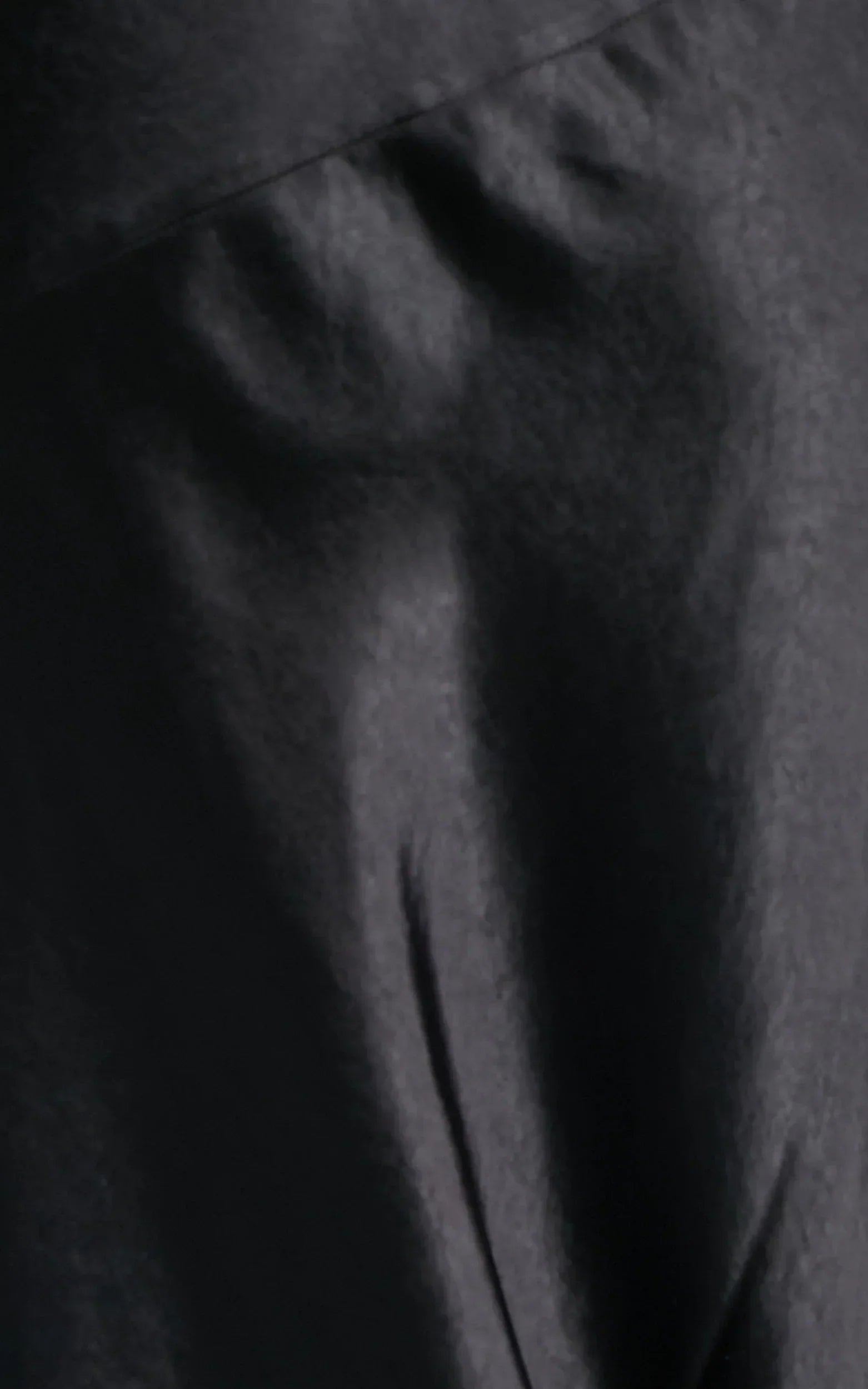 Adilah Maxi Dress - Cowl Neck Satin Dress in Black
