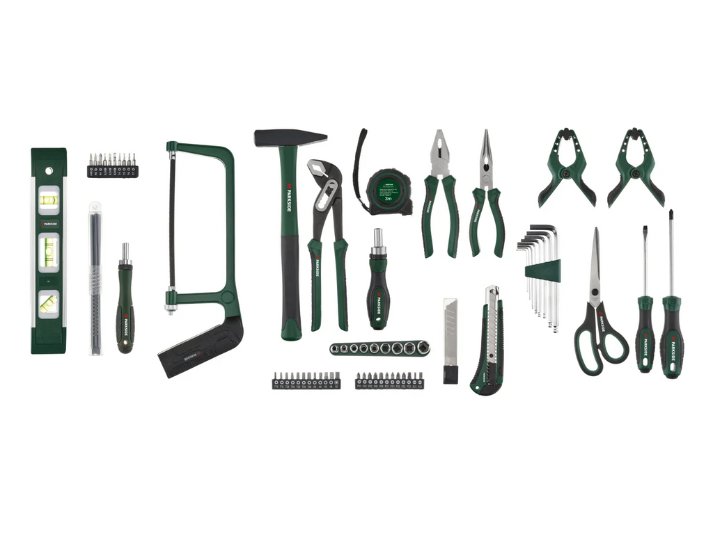 PARKSIDE Mallette d'outils, 80 pices